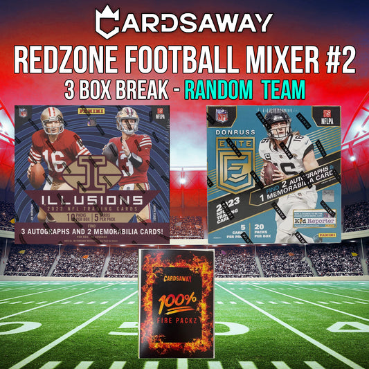 Redzone Football Mixer - 3 Box Break - Random Team #2