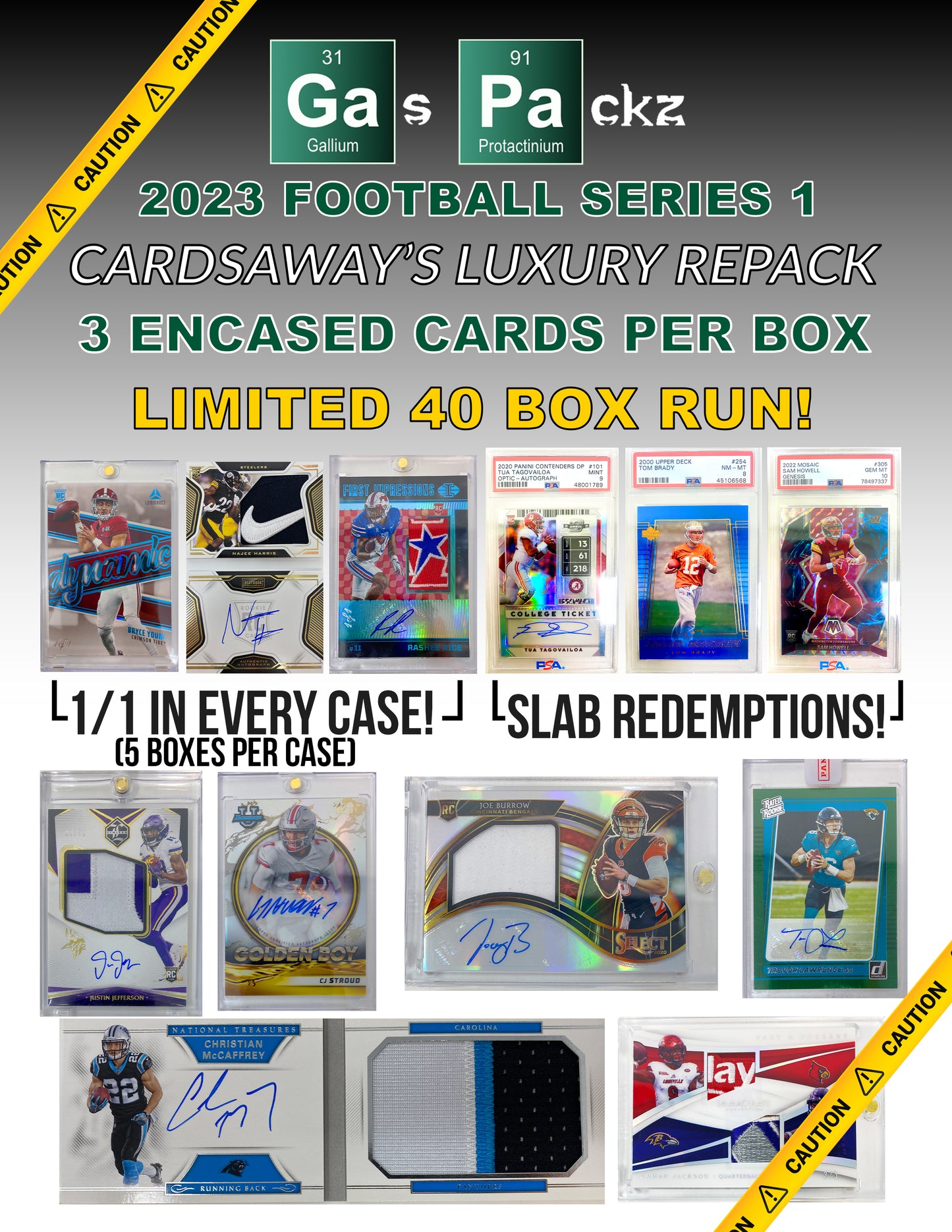 2023 GAS PACKZ FOOTBALL SERIES 1 - SOLD OUT IN 4 DAYS!
