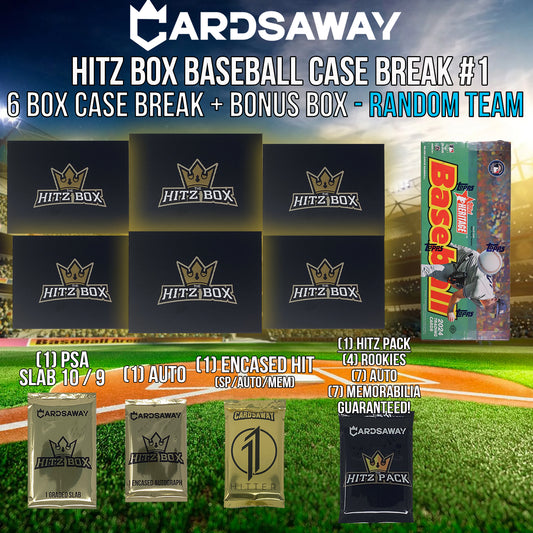 Hitz Box Baseball Case Break - 6 Box Break + BONUS BOX - Random Team #1