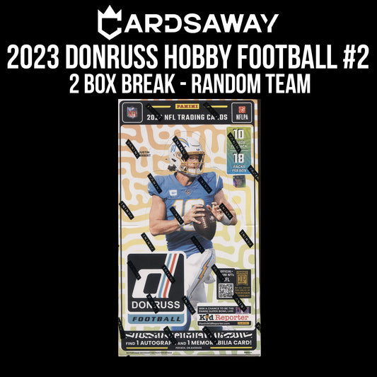 2023 Donruss Football Hobby - 2 Box Break - Random Team #2