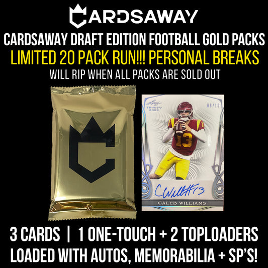 DRAFT EDITION FOOTBALL VIP GOLD PACKS - PERSONAL BREAK (GIFT CARDS EXCLUDED!)