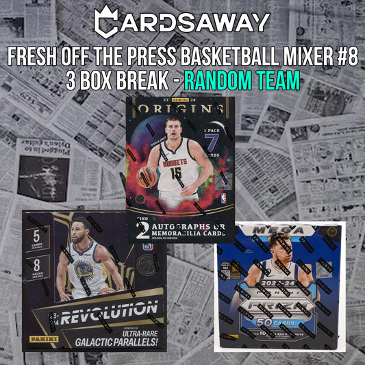 Fresh Off The Press Basketball Mixer - 3 Box Break - Random Team #8