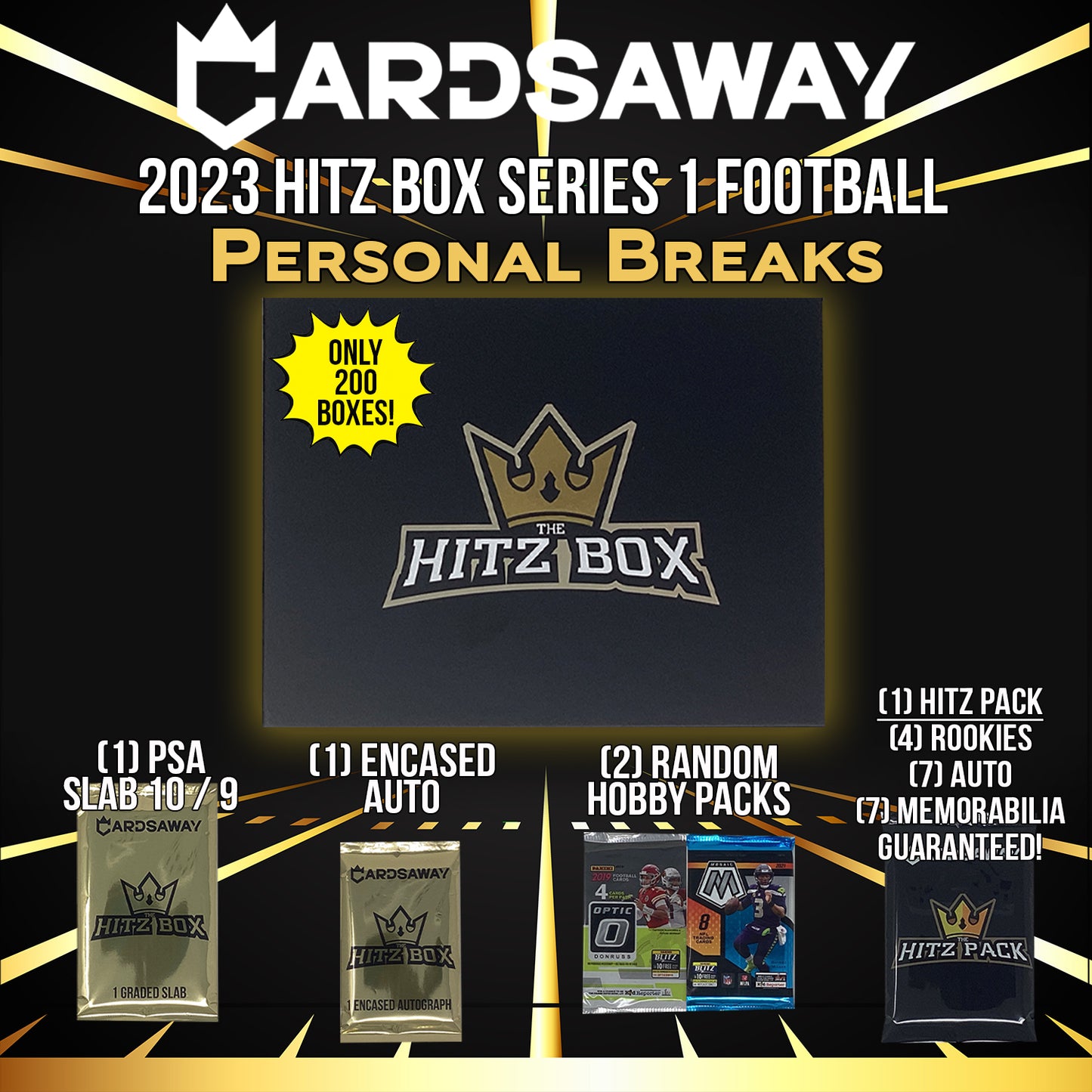 2023 Hitz Box Series 1 Football - PERSONAL BREAK (GIFT CARDS EXCLUDED)