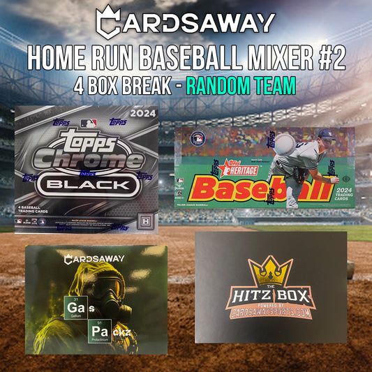 Home Run Baseball Mixer - 4 Box Break - Random Team #2