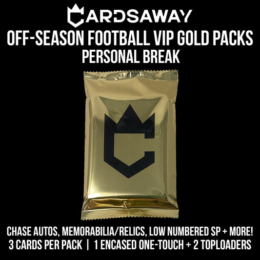 OFF-SEASON FOOTBALL VIP GOLD PACKS - PERSONAL BREAK (GIFT CARDS EXCLUDED!)