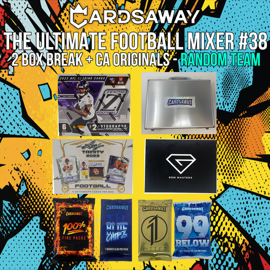 The Ultimate Football Mixer - 2 Box Break + Cardsaway Originals - Random Team #38
