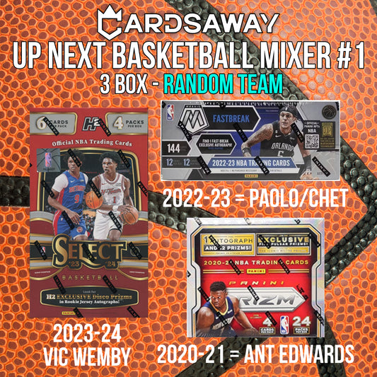 Up Next Basketball Mixer - 3 Box Break - Random Team #1